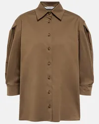 Max Mara Camicia Park in misto cotone Marrone