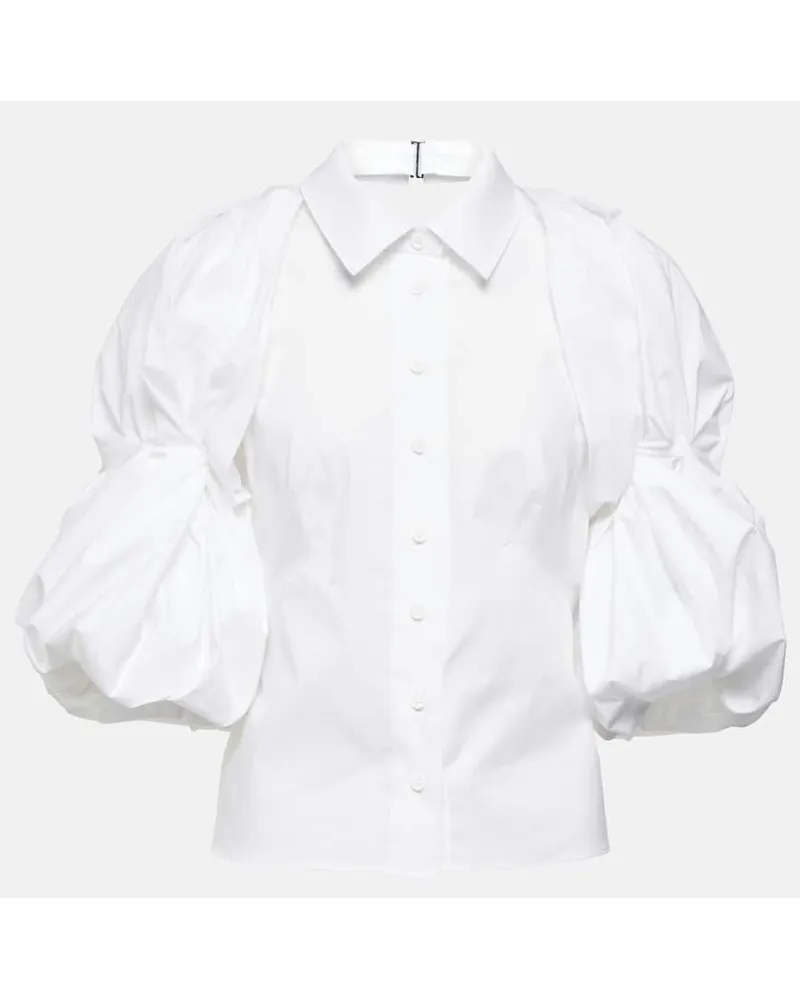 Jacquemus Camicia La Chemise Maraca in popeline Bianco