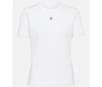 Givenchy T-shirt in jersey di cotone 4G Bianco