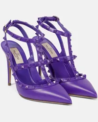 Valentino Garavani Pumps Rockstud 105 in pelle Viola