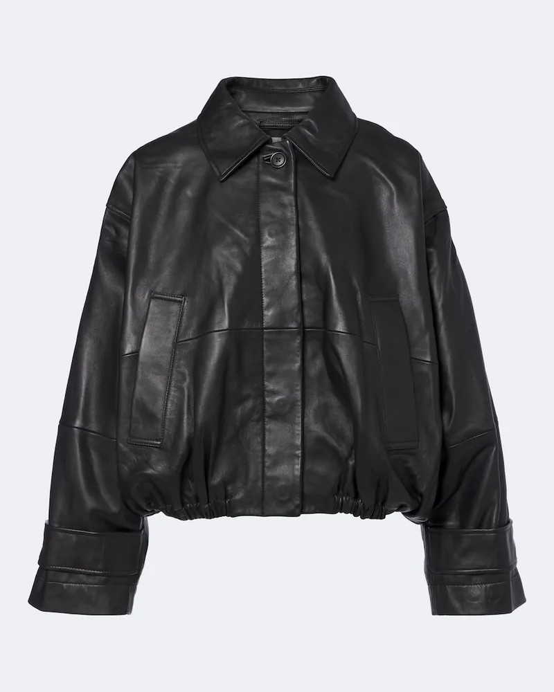 Róhe Róhe Giacca blouson in pelle Nero