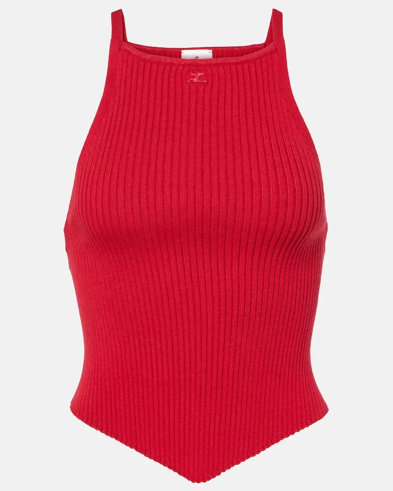Courrèges CourrÃ¨ges Top Signature Pointy Rosso