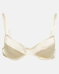 Miu Miu Reggiseno in raso Bianco