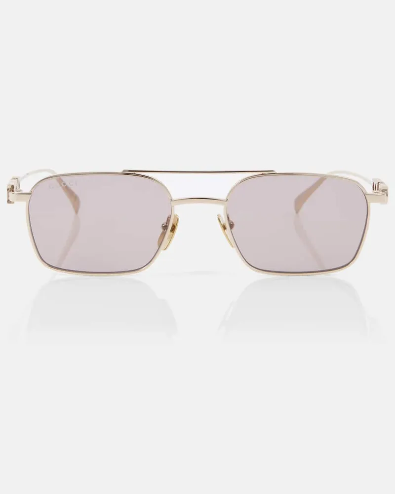 Gucci Occhiali da sole aviator Gucci Script Oro