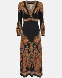 Etro Abito midi con stampa paisley Nero