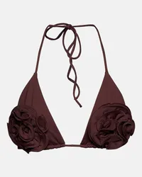 Magda Butrym Top bikini con applicazione Viola