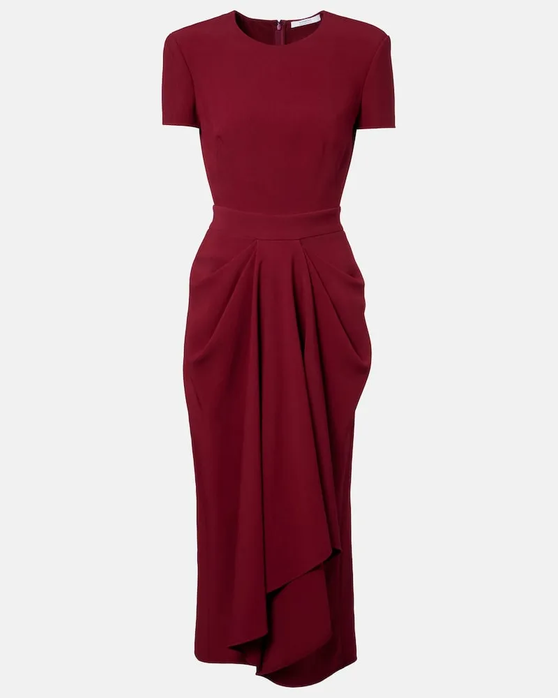 Givenchy Abito midi asimmetrico Rosso