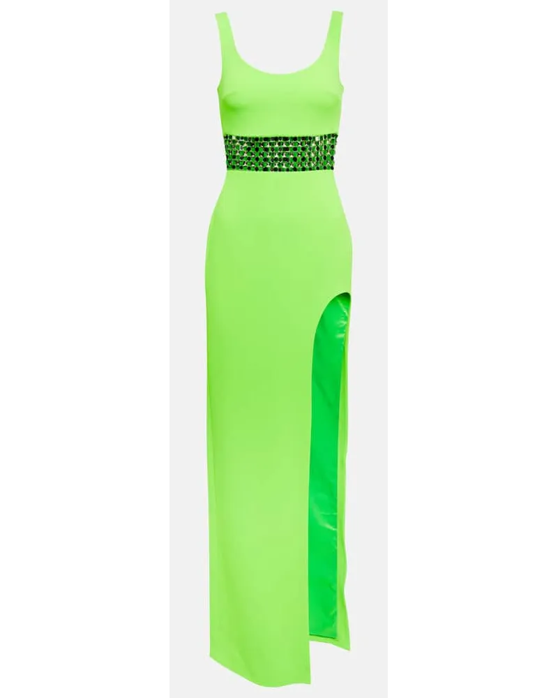 David Koma Abito lungo in cady Verde