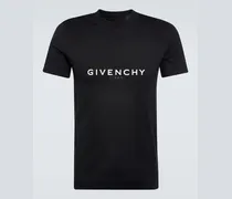 Givenchy T-shirt in jersey di cotone con logo Nero