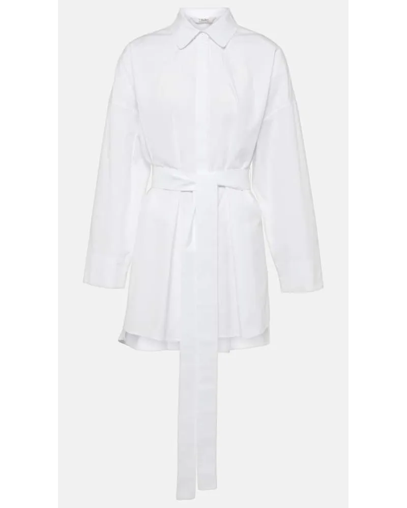 Max Mara Blusa Tea in popeline di cotone Bianco