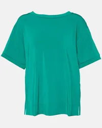 Max Mara Top Lauto in jersey Verde