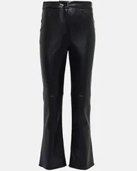 Max Mara Pantaloni flared Sublime in similpelle Nero