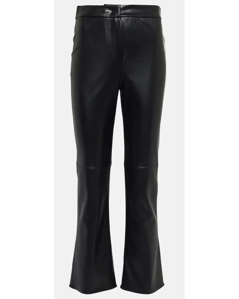 Max Mara Pantaloni flared Sublime in similpelle Nero