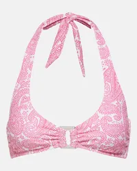 Heidi Klein Top bikini Ischia con stampa Rosa