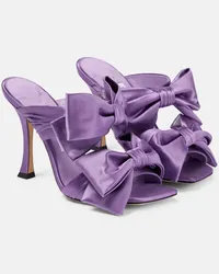 Jimmy Choo Sandali Flaca in raso Viola