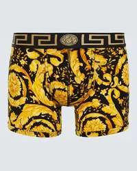 Versace Boxer Barocco in misto cotone Giallo