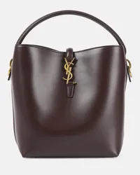 Saint Laurent Borsa a spalla in pelle Marrone