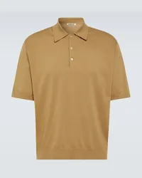 AURALEE Polo in cotone Beige