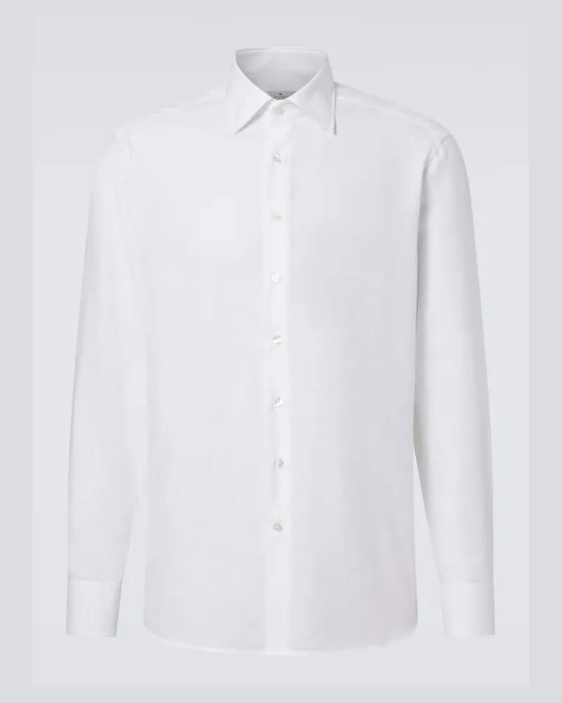 Etro Camicia Roma in cotone jacquard Bianco
