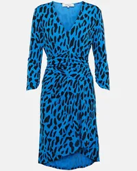 Diane von Furstenberg Miniabito David con stampa leopardata Multicolore