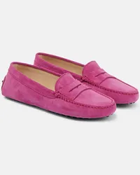 TOD'S Mocassini Gommino in suede Rosa