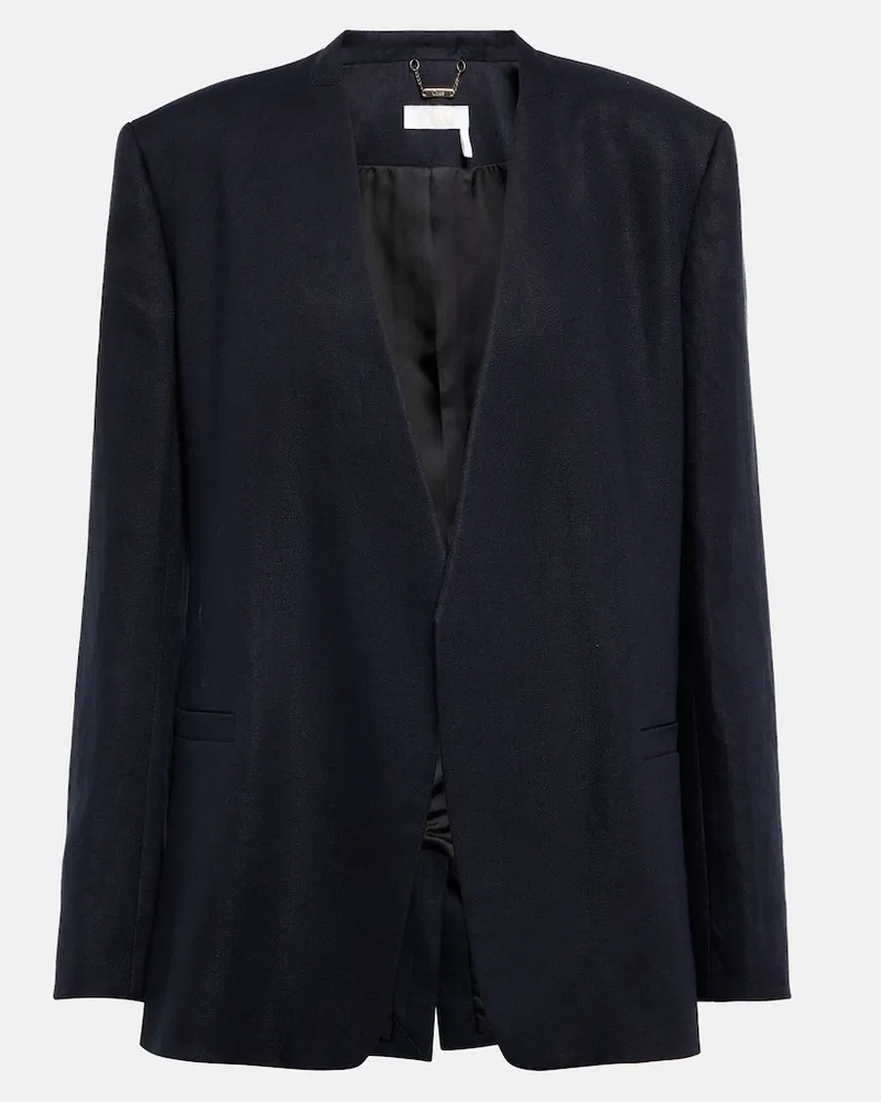 Chloé ChloÃ© Blazer in lino Blu