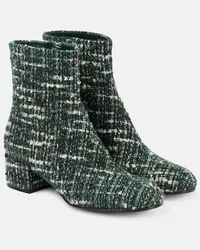 Gianvito Rossi Stivaletti Joelle 45 in bouclé Verde