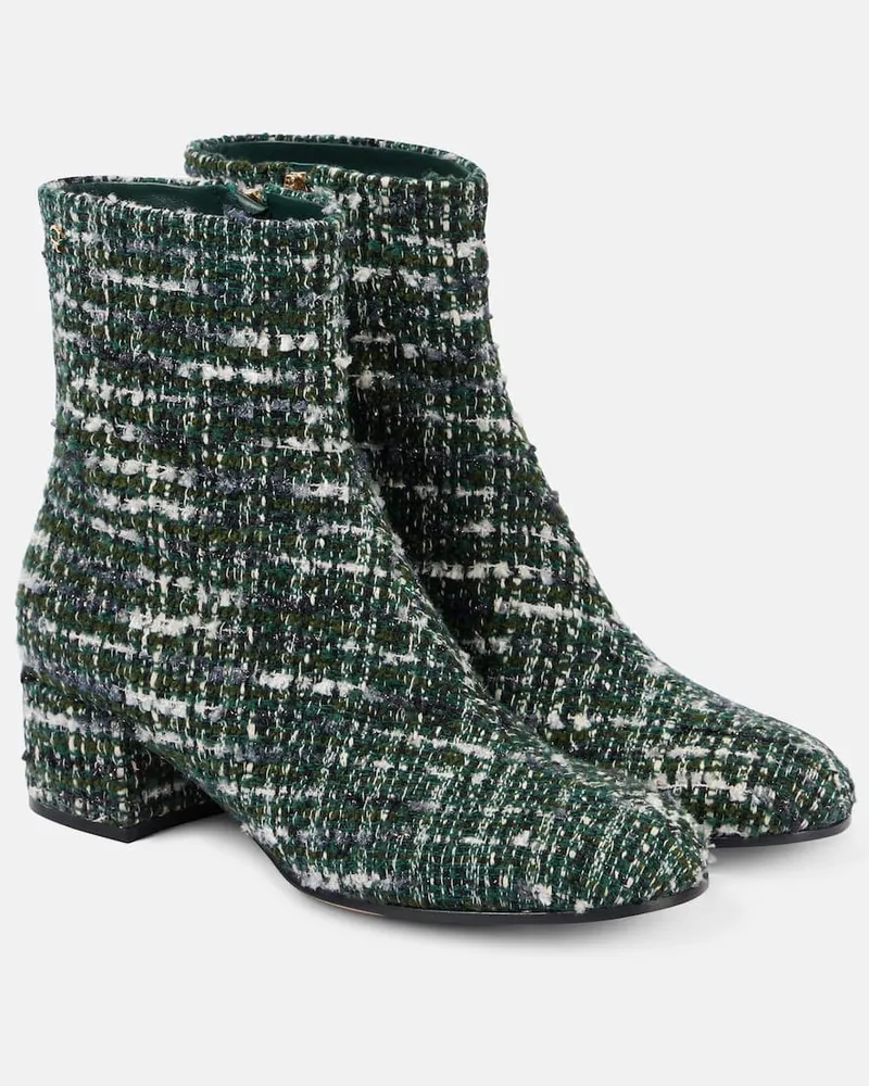Gianvito Rossi Stivaletti Joelle 45 in bouclÃ Verde