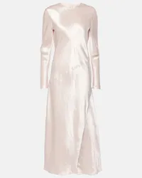 Max Mara Abito lungo Elogio in raso Beige