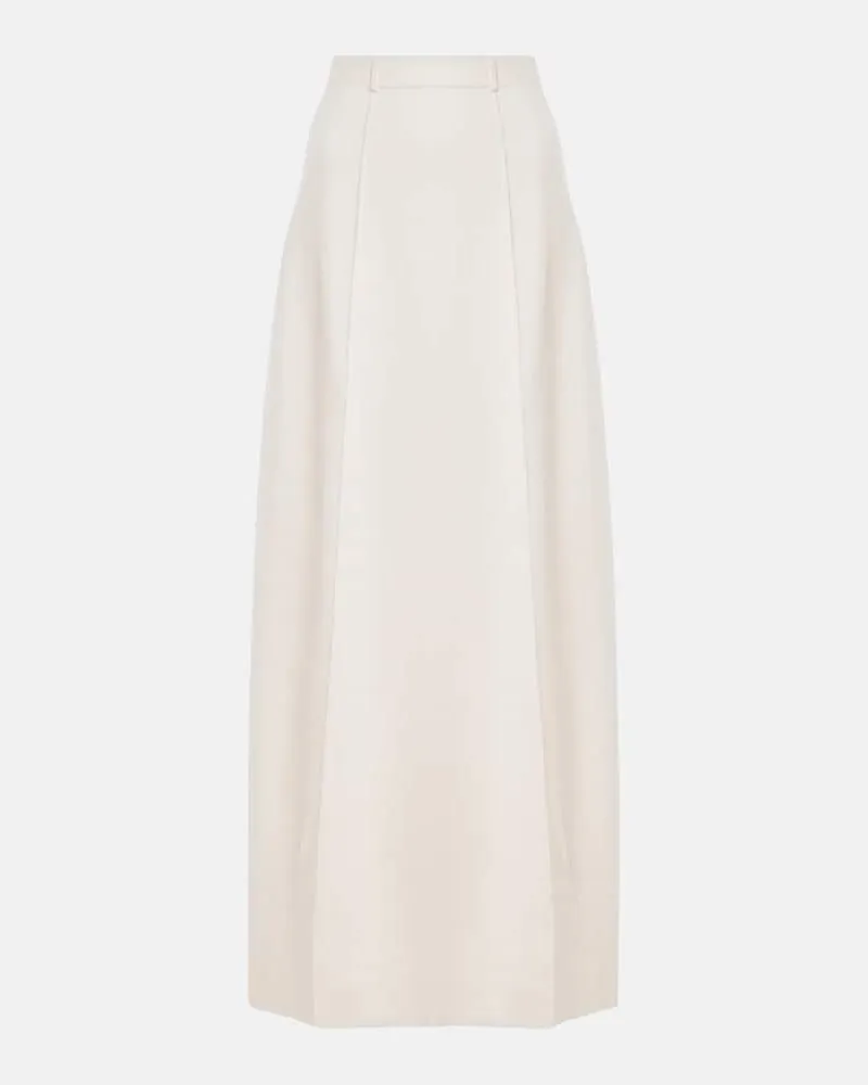 Lisa Yang Gonna lunga Ameline in cashmere Bianco