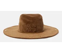 Cappello texano in velluto a coste