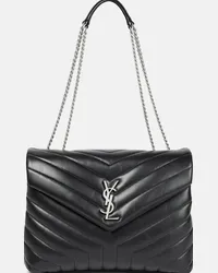 Saint Laurent Borsa Loulou Medium in pelle matelassé Nero