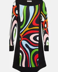 Emilio Pucci Abito corto Marmo in jersey Multicolore