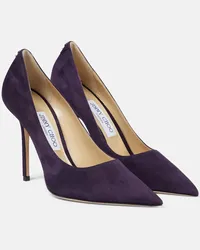 Jimmy Choo Pumps Love 100 in suede Viola