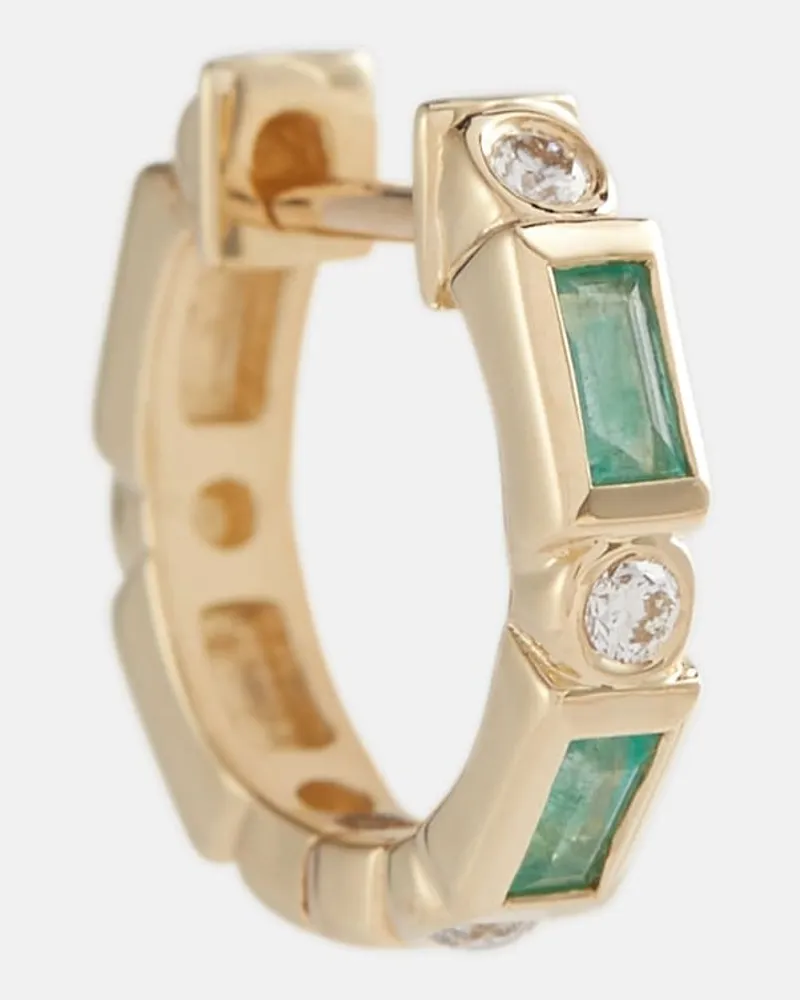 Sydney Evan Orecchini Huggie in oro 14kt con diamanti Oro