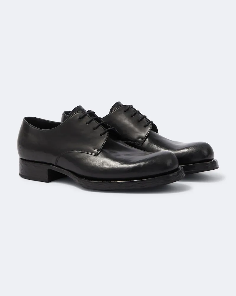 Prada Scarpe Derby in pelle Nero