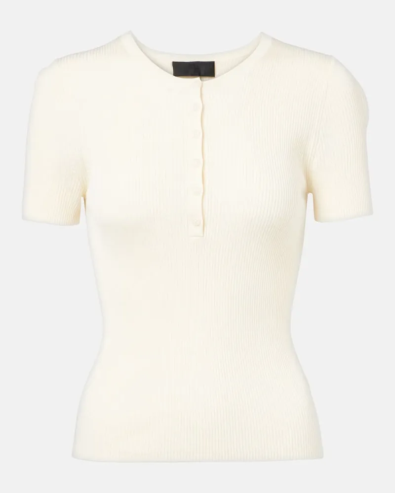 Nili Lotan Top Francene in seta Bianco