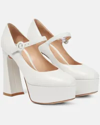 Gianvito Rossi Pumps Mary Jane in pelle Bianco