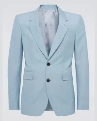 Alexander McQueen Blazer da abito in lana e mohair Blu