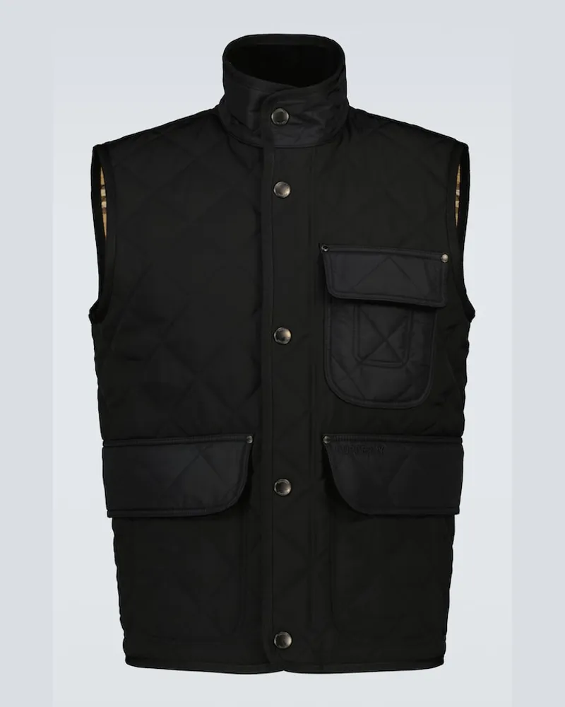 Burberry Gilet trapuntato Nero