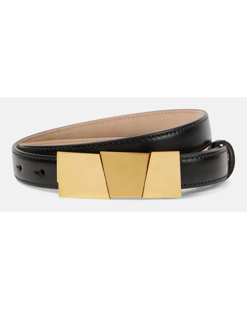 KHAITE Cintura Axel in pelle Nero