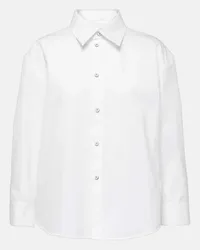 Jil Sander Camicia in popeline di cotone Bianco