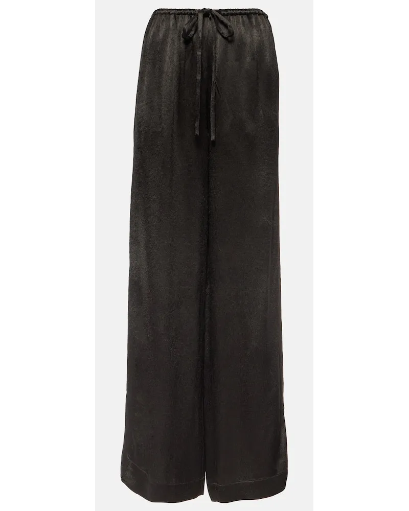 Proenza Schouler White Label - Pantaloni Hazel a gamba larga Nero
