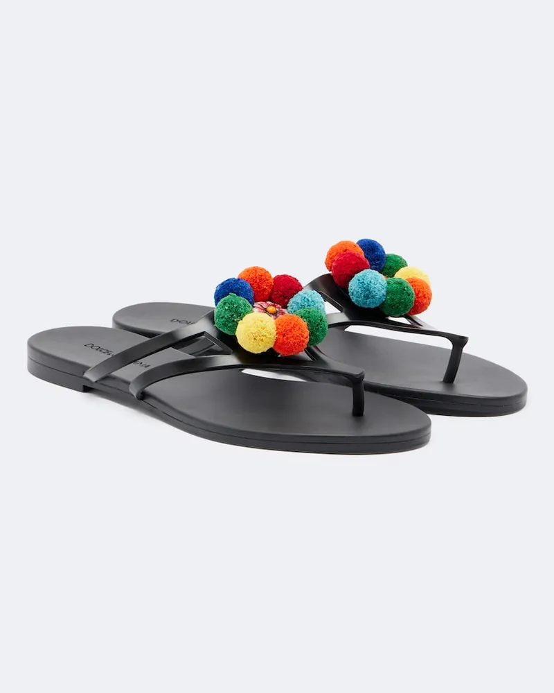 Dolce & Gabbana Sandali infradito Nero