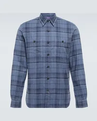 Ralph Lauren Camicia in twill di cotone a quadri Blu