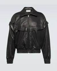 Saint Laurent Bomber in pelle Nero