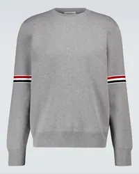 Thom Browne Pullover in cotone Grigio