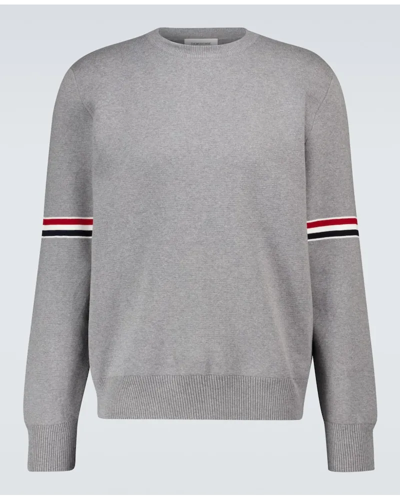 Thom Browne Pullover in cotone Grigio
