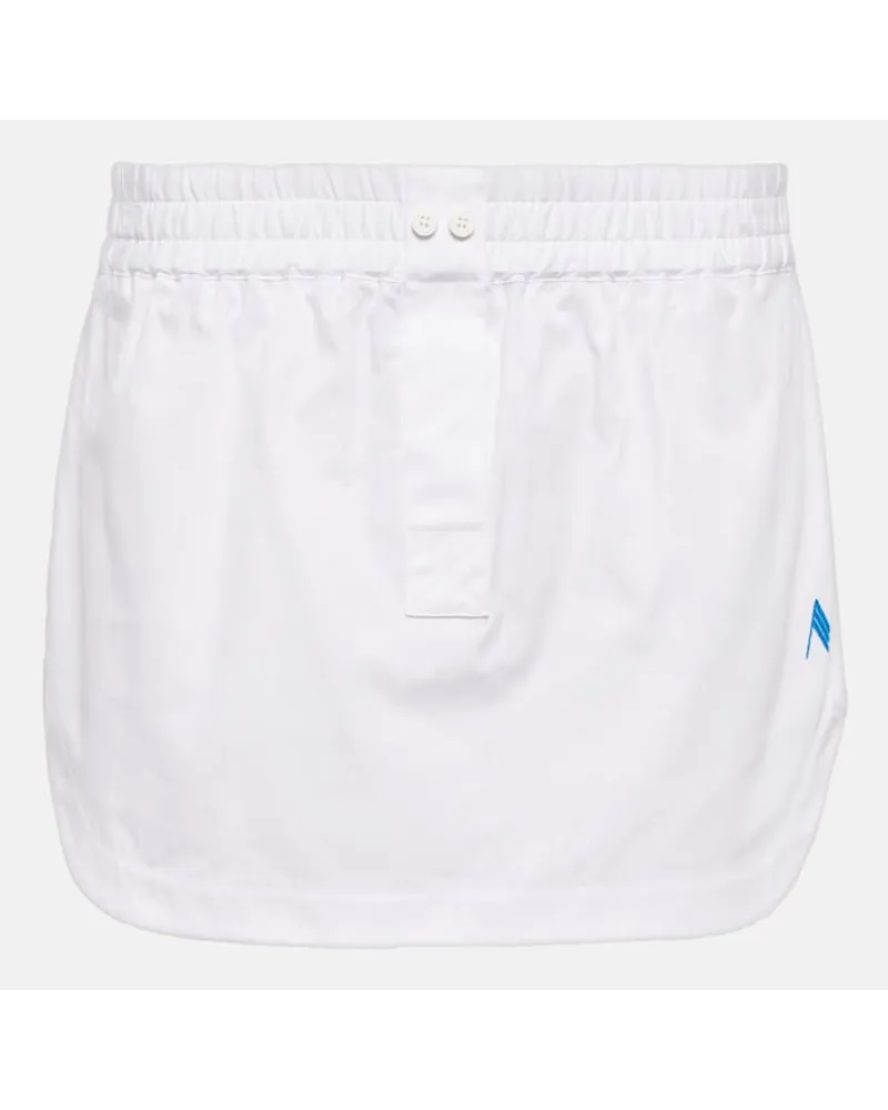 ATTICO Minigonna Rooney in popeline cotone Bianco