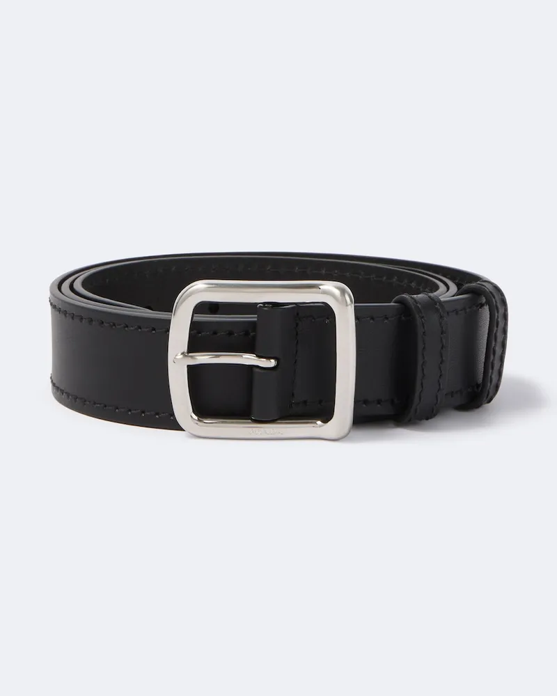 Prada Cintura in pelle Nero